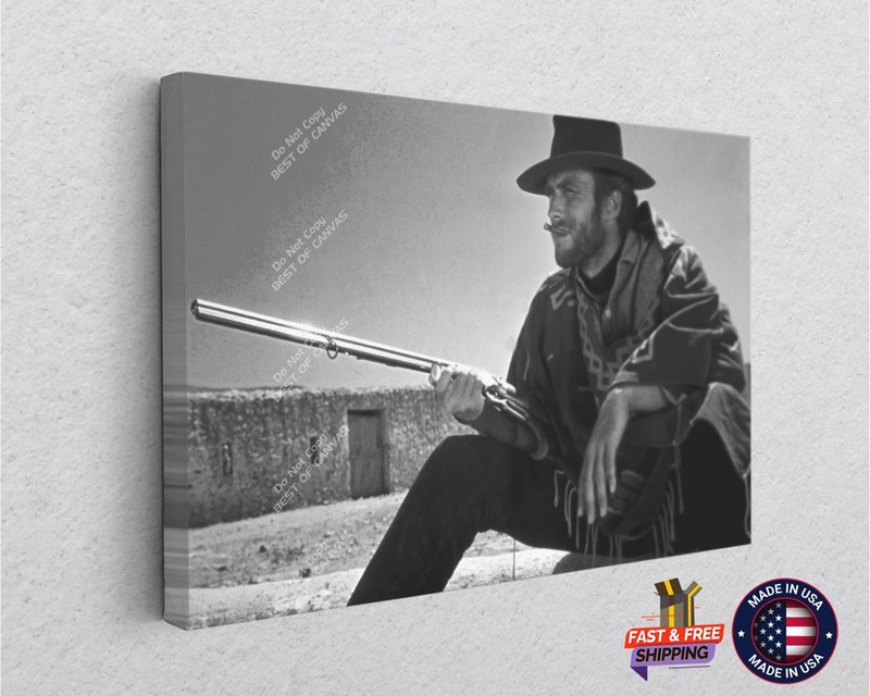 Clint Eastwood The Good, the Bad and the Ugly Western Large Poster Painting Art