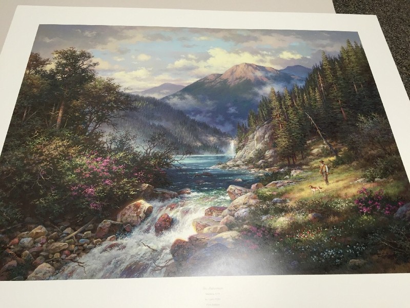Larry Dyke: THE FISHERMAN (Scenic) --SN Lithograph 2002 Ed 2000 NIF gallery