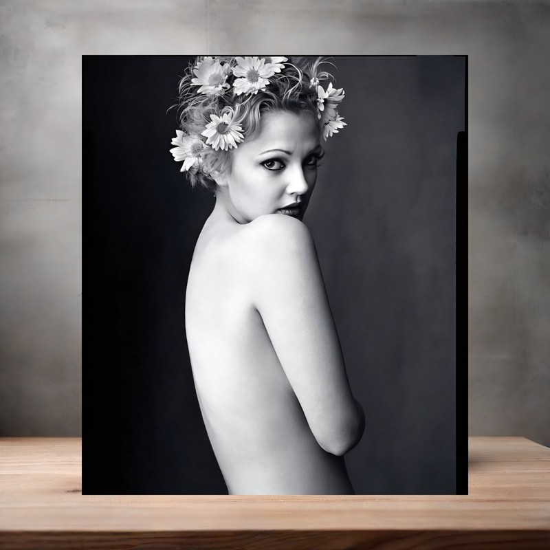 Sexy, Beautiful Drew Barrymore metal posters. Multiple sizes and options gallery