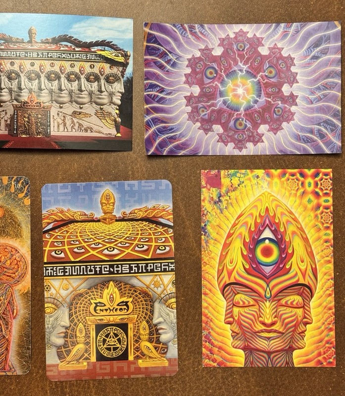 Alex Grey Art Handbill Print Set Psychedelic Poster Vision Crystal Tool Band Art gallery