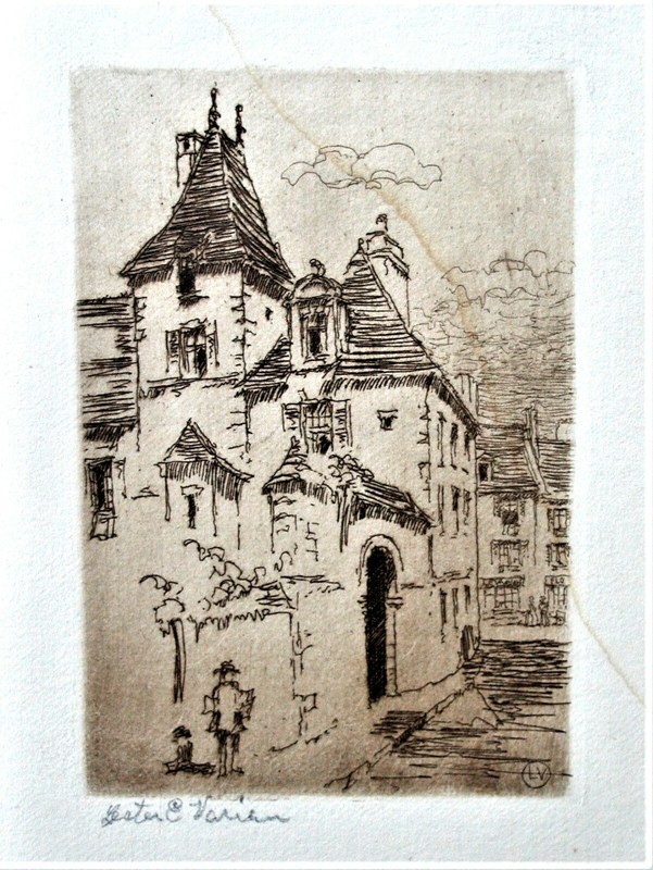 Lester Varian European Scene Etching (XV)