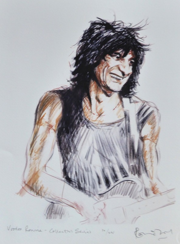 RONNIE WOOD ROLLING STONES VOODOO RONNIE Collector’s series HAND SIGNED