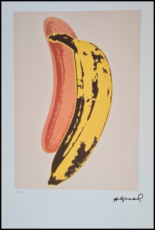 Andy Warhol * Banana * 57 x 38 cm * Signed Lithograph * Limited # 58/100