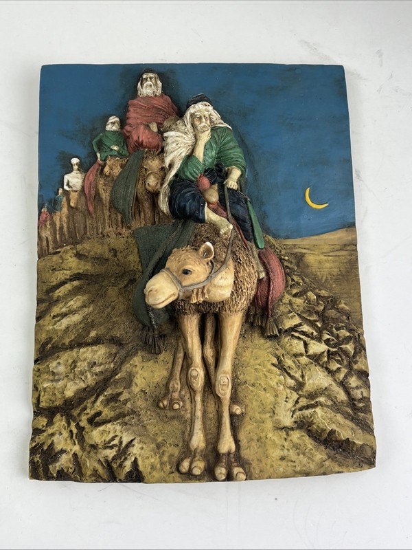 Vintage 3-D Paper Wall Art Picture Camel Brigade 6 1/2” x 8 1/2” Nice CC C gallery