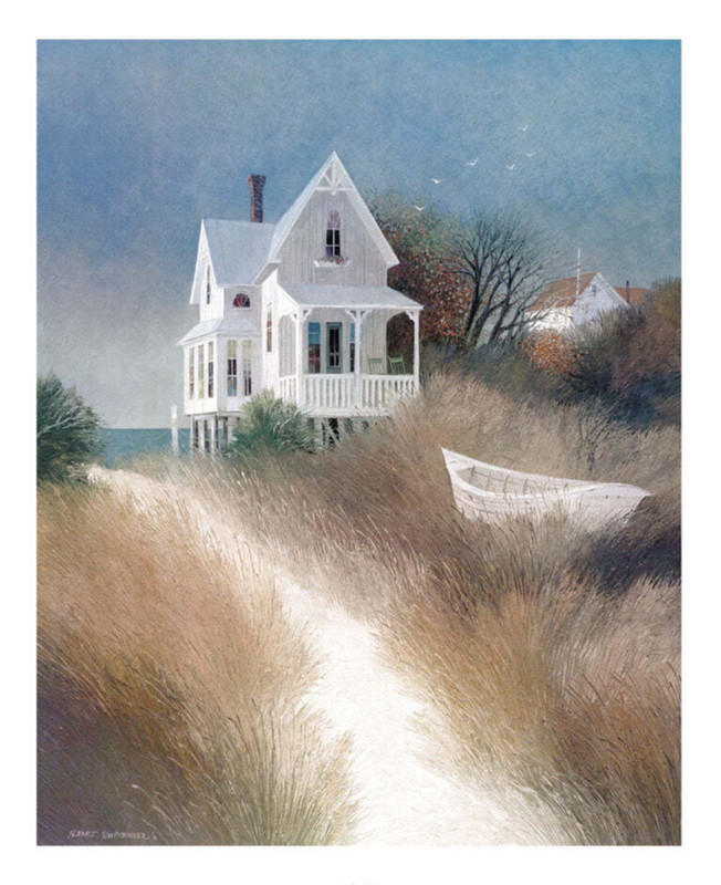 Sand Path by Albert Swayhoover Art Print Coastal Beach House Ocean Poster 18×22