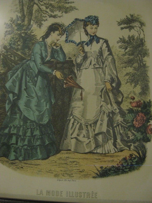 Vintage La Mode Illustree Framed Reproduction Prints (Set of 2) gallery