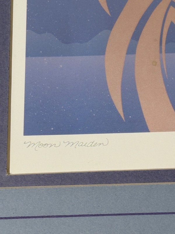 Ioyan Mani Maxine Noel Moon Maiden Framed Print Indigenous Art 13.5 x 17 gallery