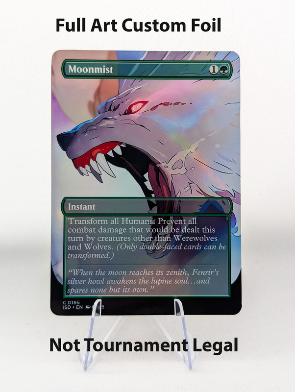 MTG Moonmist Final Fantasy Fenrir Custom Foil | Werewolf Commander Staple NM