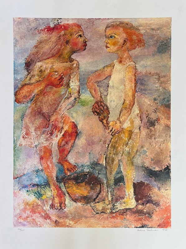 Sabina Teichman BEACH COMBERS Hand Signed Limited Edition Fine Art Lithograph gallery