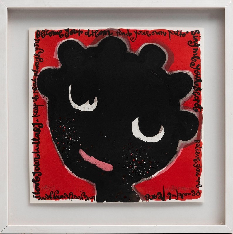 Contemporary Lithograph by Swedish Artist Lisa Rinnevuo Signed and Numbered