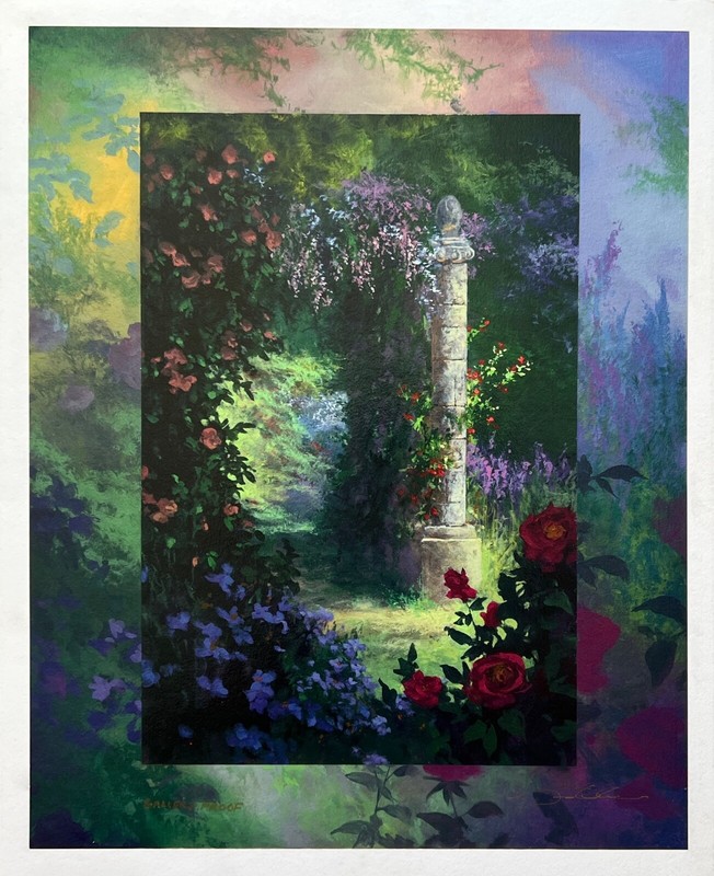 James Coleman ROSE GARDEN Hand Signed Limited Edition Serigraph Art gallery