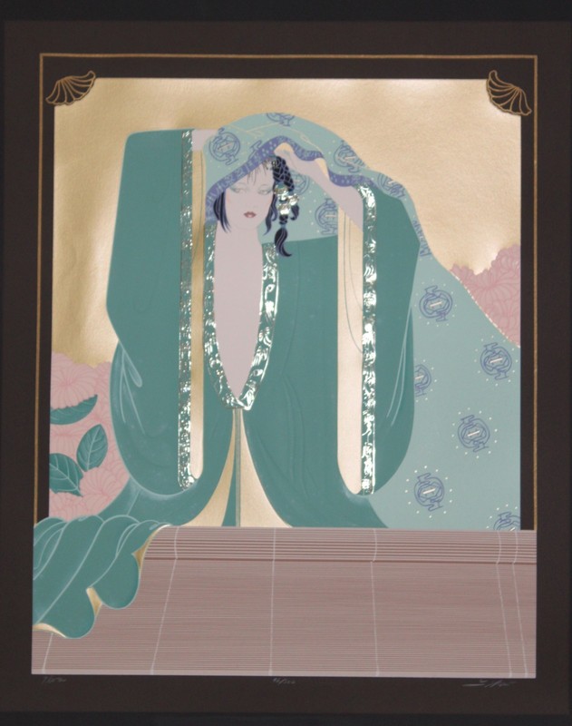 Lillian Shao Serigraph Print FLORA 1988 Signed LE 96/300 - 35.5 x 25.5 inch gallery