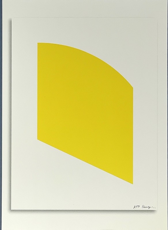 Ellsworth Kelly Art Print Announcement Card 2004 Gemini Gallery NYC – Yellow