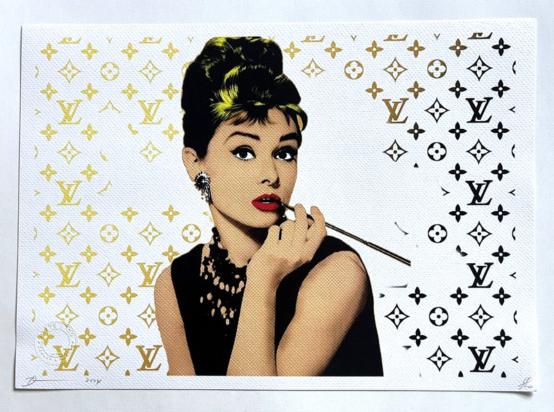 Audrey Hepburn Death NYC Large Art Print-Limited Edition-45 x 32 cm-Signed/COA