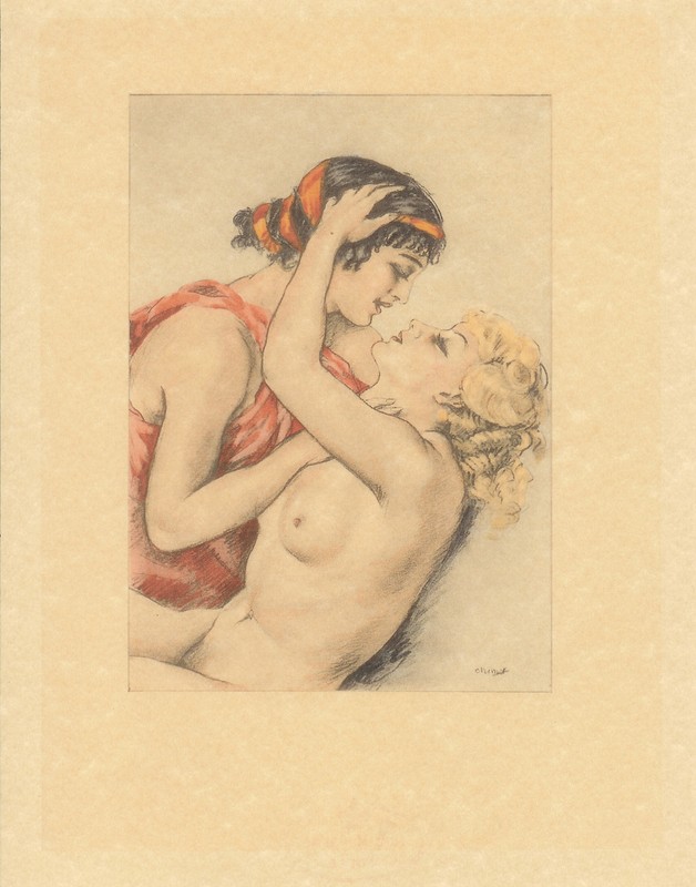 Edouard Chimot Modern Reprint – Courtisanes #4 – Ready to frame