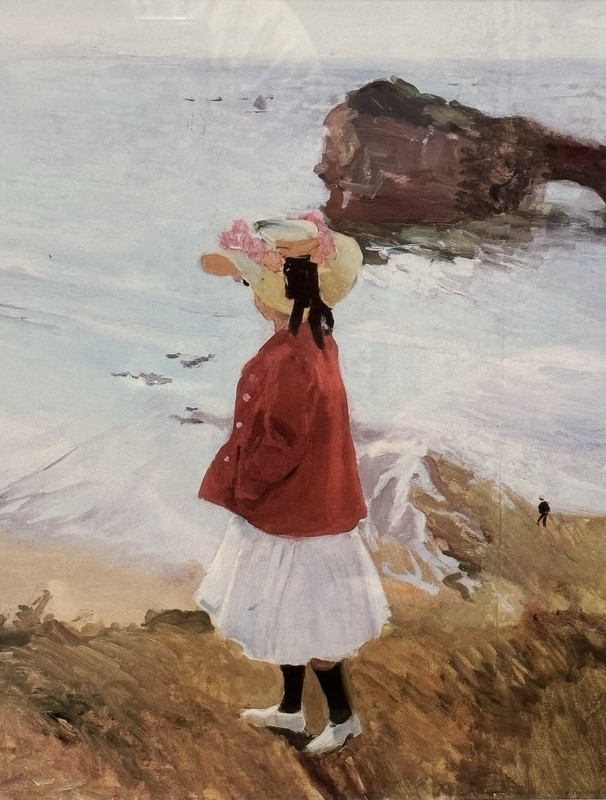 LARGE Framed Matted Beautiful! Joaquin Sorolla Print, Stunning Fine Art Decor gallery