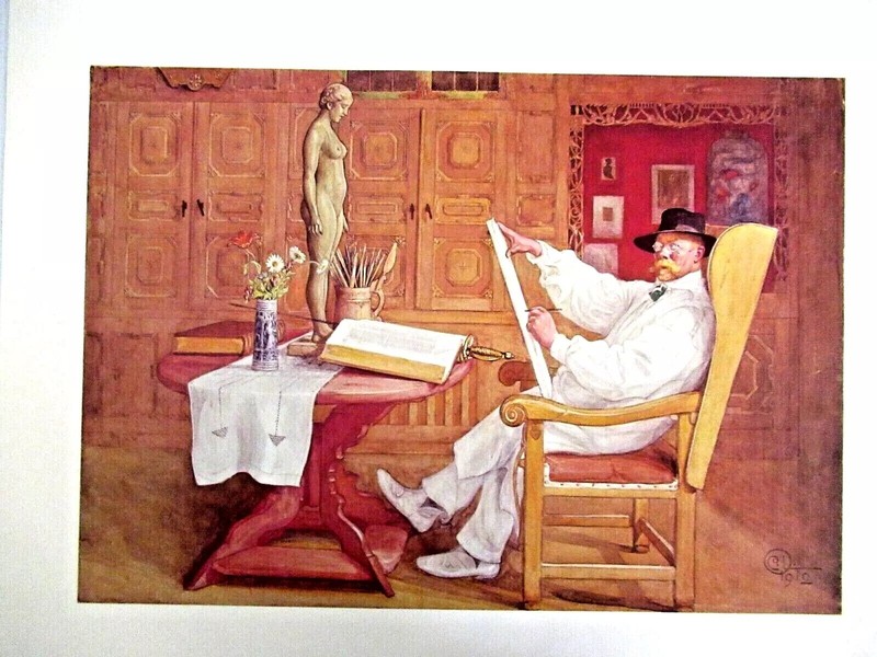 "CARL LARSSON" ~ (16" X 20") ~ *** VINTAGE / ART PRINT *** #7 gallery
