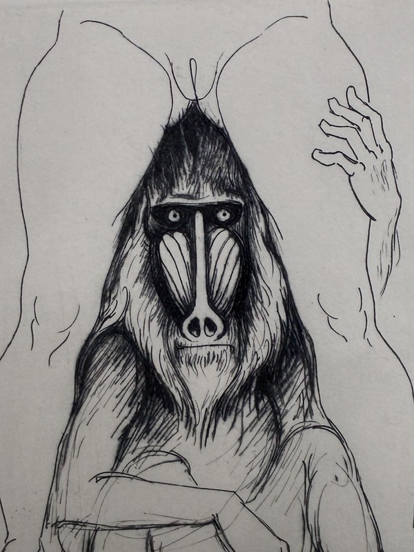 Signed Erotic Artist Morton Levin Original Etching 17/100 - Ape-X gallery