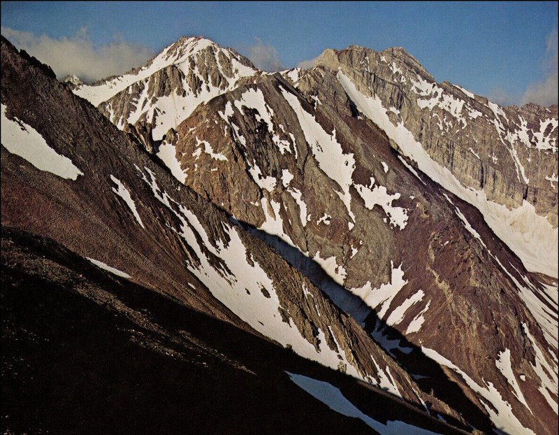 1975 Vintage Print Borah Peak Snow Mountains Idaho Lost River Range Sunshine gallery