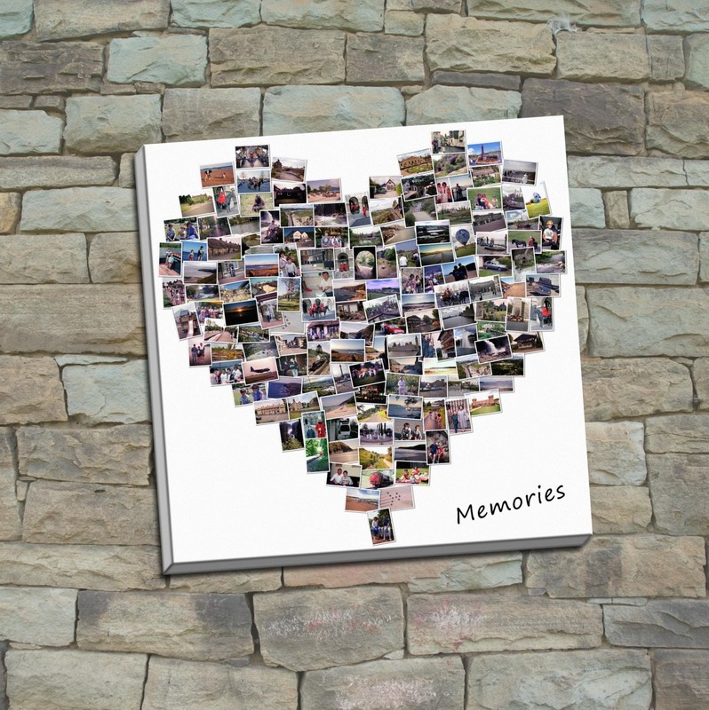 heart style canvas picture print my photos upto 100 for 20 inch x 20 inch gallery