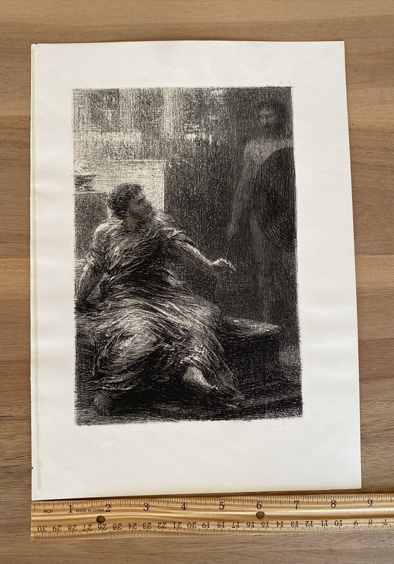 Ignace Henri Jean Théodore Fantin-Latour / Aeneas Seeing the Spirit of Hector gallery