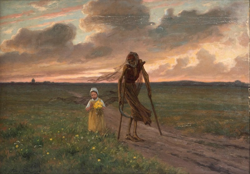 Print or Canvas – Death and the Girl by Frans Van Kuyck