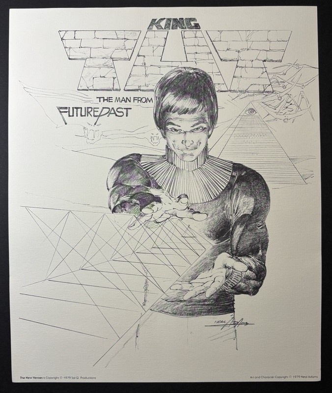 Neal Adams Signed Autographed Portfolio New Heroes 1979 Sal Q Ms Mystic 11”x14” gallery