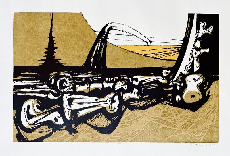 Dean Meeker Hand Signed Original Intaglio Art Print 17 x 23 Organic Variant