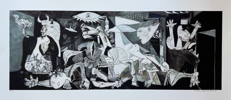 Pablo Picasso GUERNICA Estate Signed Limited Edition Giclee Art 24" x 48" gallery