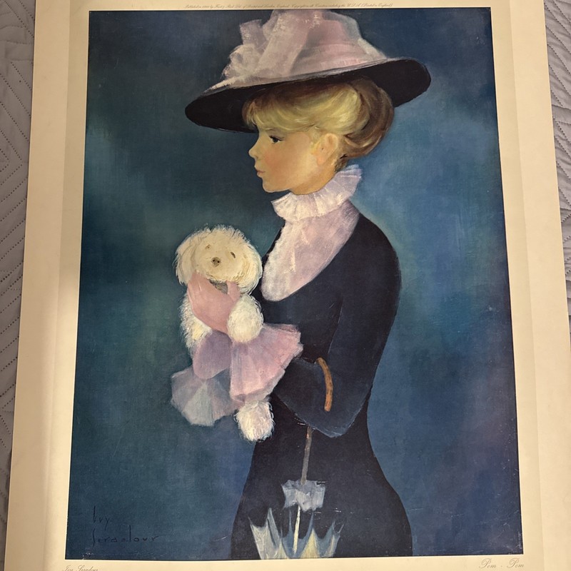 Old-fashioned engraving Juy Geraldine “Pom-pom