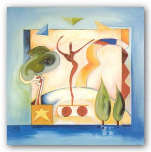 Fun In The Sun V Alfred Gockel Abstract Art Print 28×28