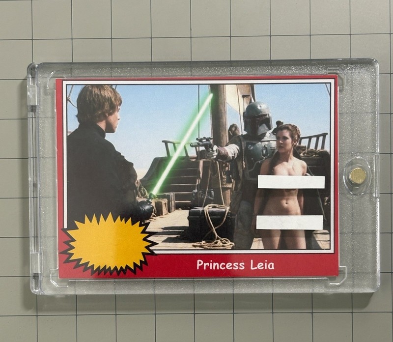 Princess Leia Slave Leia Return Of The Jedi Star Wars Custom Trading Card 🔥