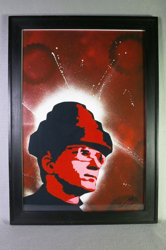 Devo Mark Mothersbaugh Large Framed Print Signed by artist Dave Gully – New Wave