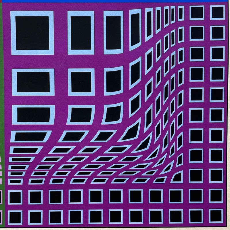 DEFECTIVE Victor Vasarely original signed limited Op Art serigraph Sinp G3D gallery