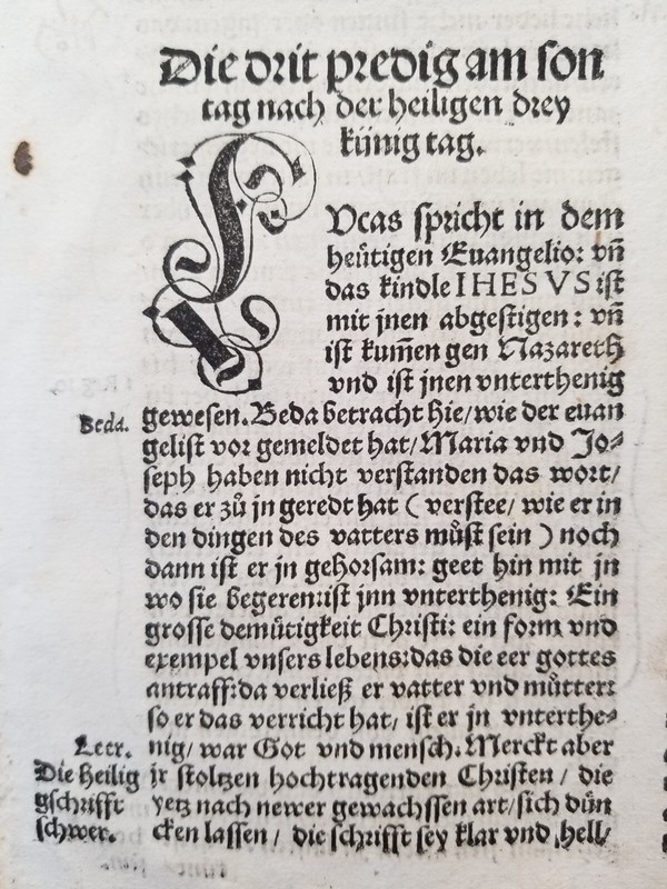 Woodcut Print Leaf 1530 Christian Gospels (like Bible Leaf) *pick one* read desc gallery