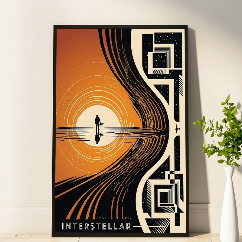 Interstellar Movie Poster, Cosmic Adventure Print