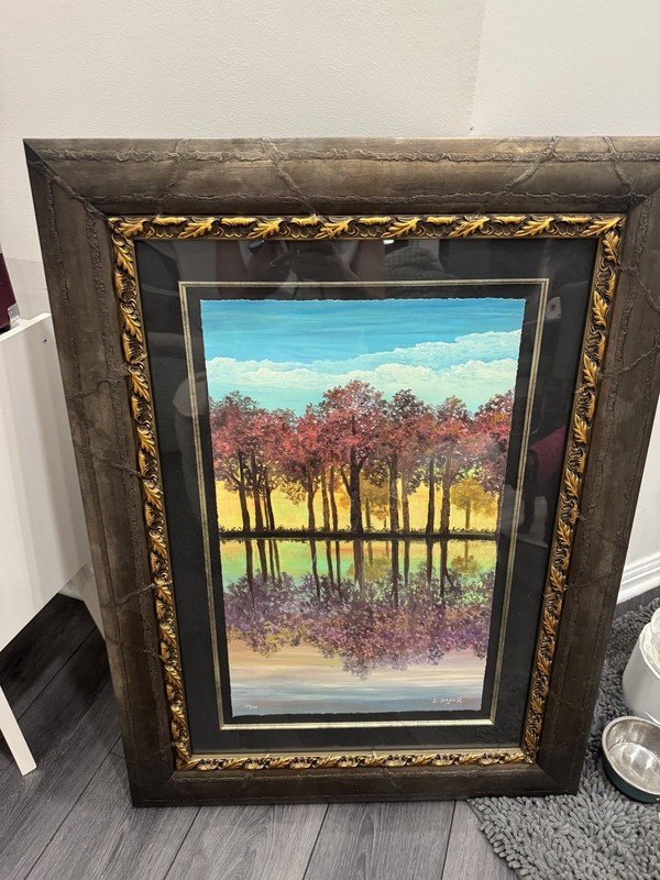 David Najar’s 23X14 Giclee on paper «Forest Dreamland», signed by the artist