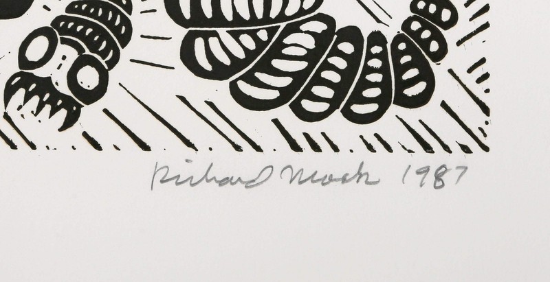Richard Mock, Rotten Apple, Linocut on BFK Rives, signed, titled, numbered and d gallery