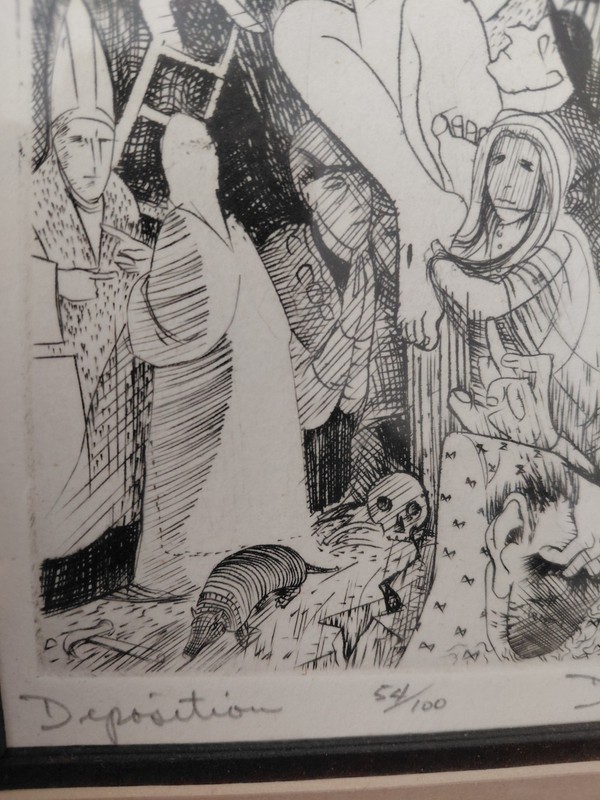 Deposition. David F. DRIESBACH Signed 54/100 Lithograph gallery