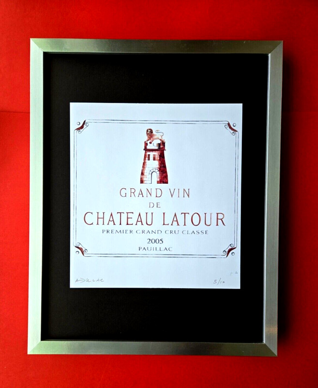 🔥ALEXANDER DULAC | CHATEAU LATOUR Hand Signed Authentic Print Ed. of 10