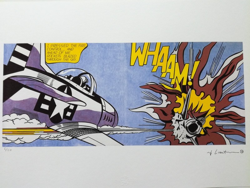 Roy Lichtenstein Signed – WHAAM! – Certificate