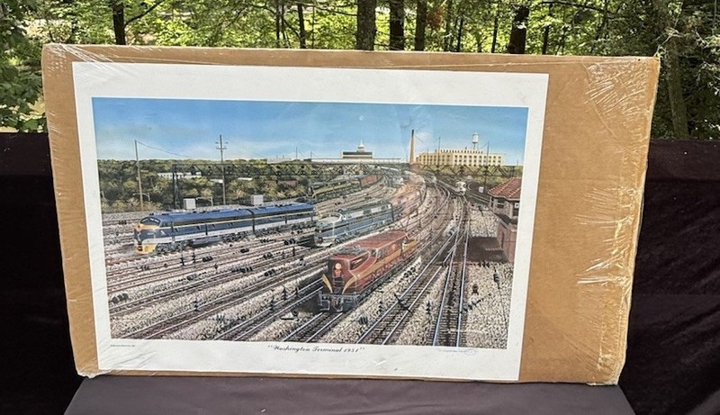 1991 SIGNED Robert West Washington Terminal 1951 Print