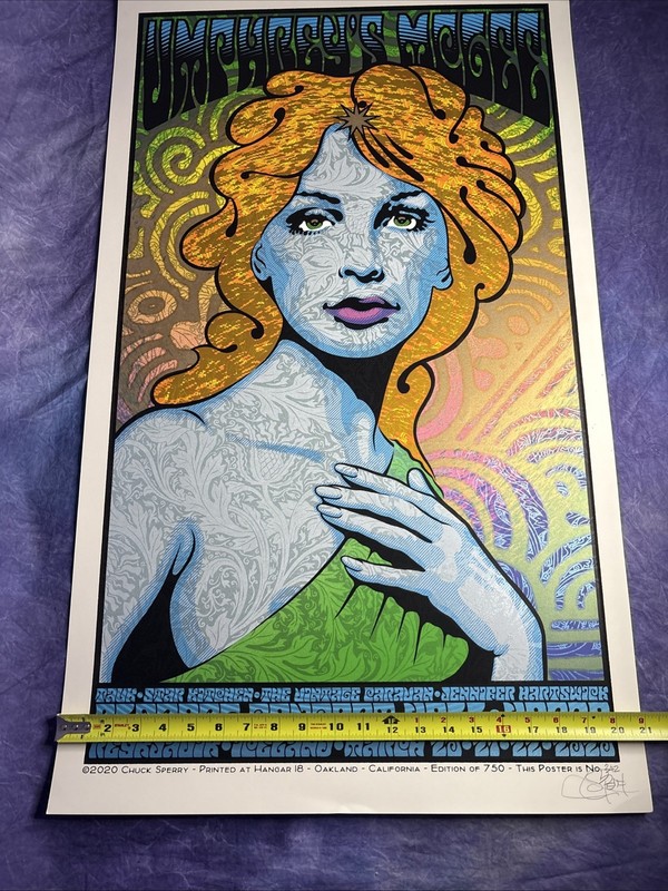 Chuck Sperry UMPHREY'S MCGEE Signed #342/750 21x35 ICELAND 2020 gallery