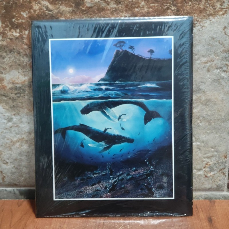 Vintage Unframed Whale Cove Art Print 1993 Robert Lyn Nelson