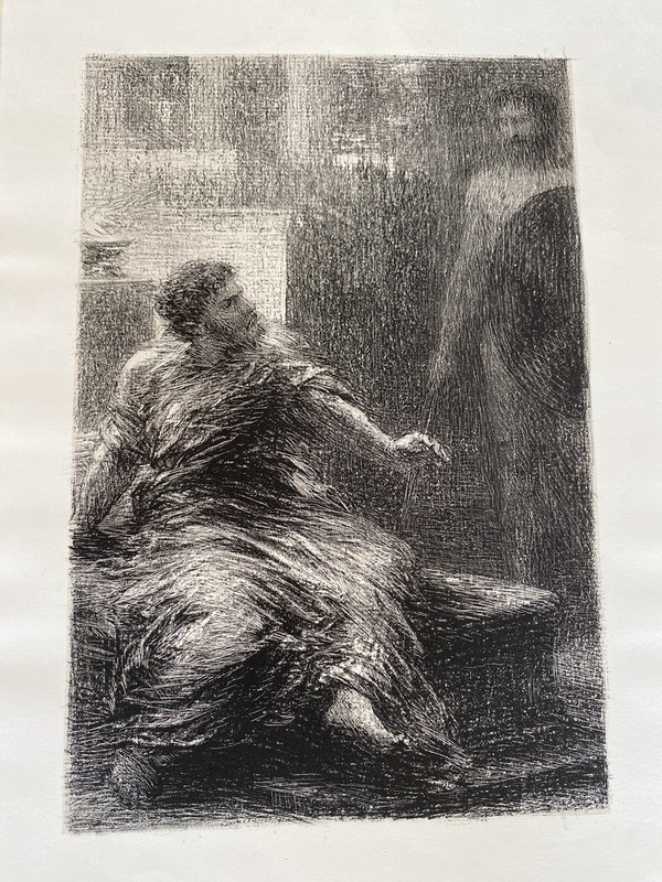 Ignace Henri Jean Théodore Fantin-Latour / Aeneas Seeing the Spirit of Hector gallery