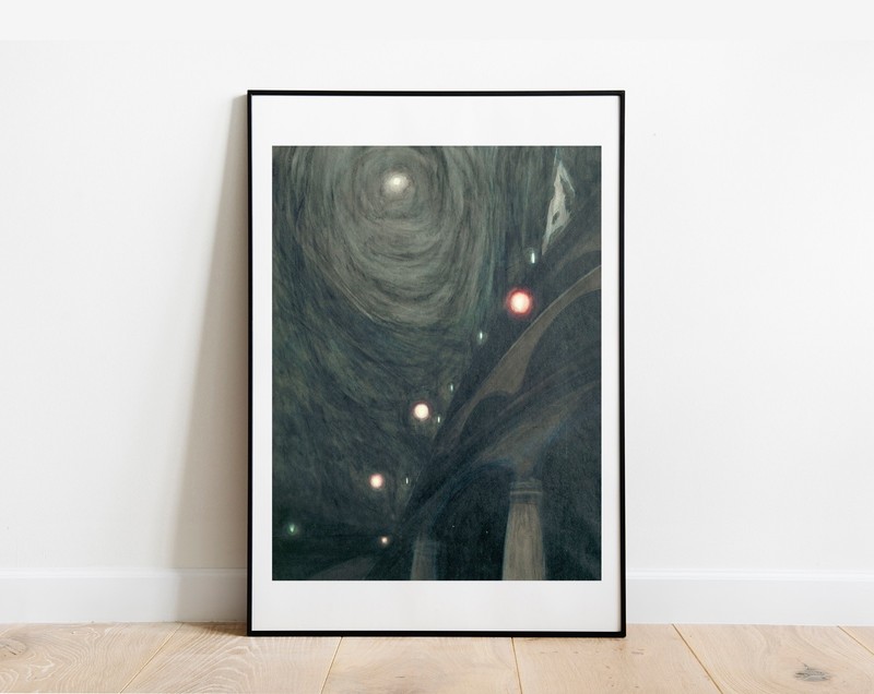 Art print Moonlight and Lights Spilliaert modern giclee print gallery wall Art