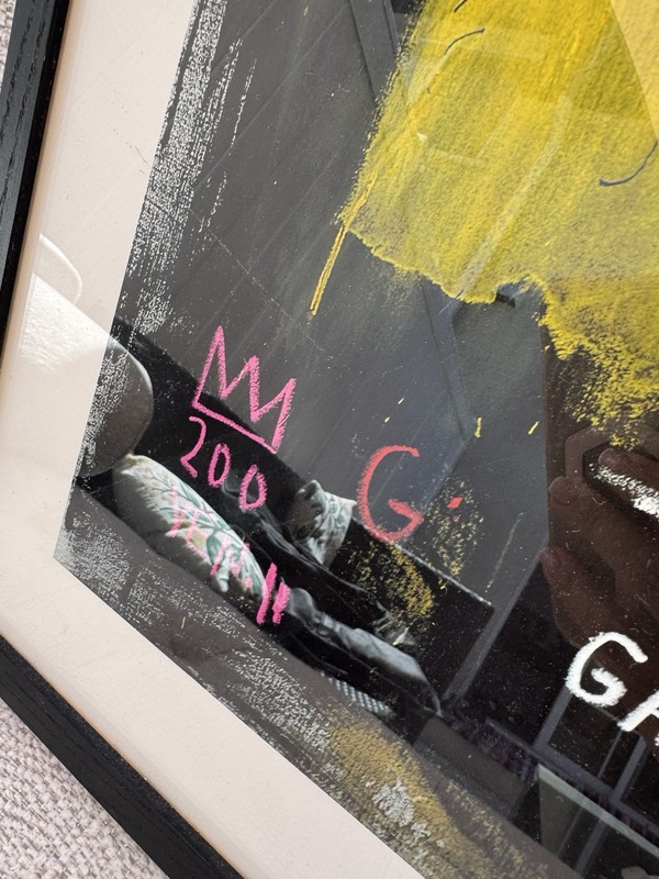 Jean-Michel Basquiat “Hollywood Africans” Fine Art Lithograph Print Framed gallery