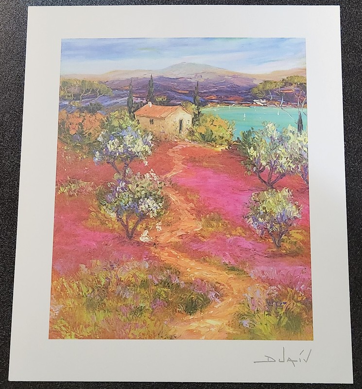 Duaiv «Arrivee au Lac» – Seriolithograph with COA – 2015 (10 1/2″ X 9″)