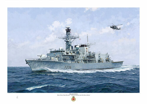HMS MONTROSE – A3 size Print