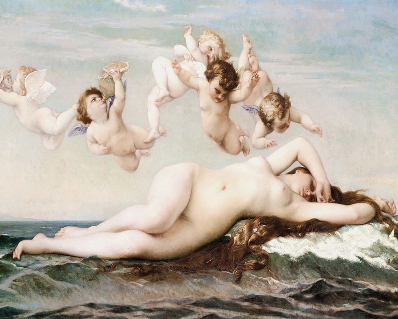 1800s The Birth of Venus Vintage painting poster print Home Decor gallery